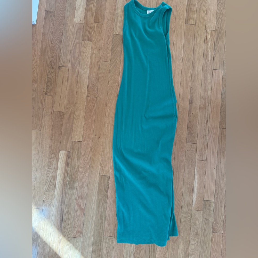 Universal Thread Green Ribbed Maxi